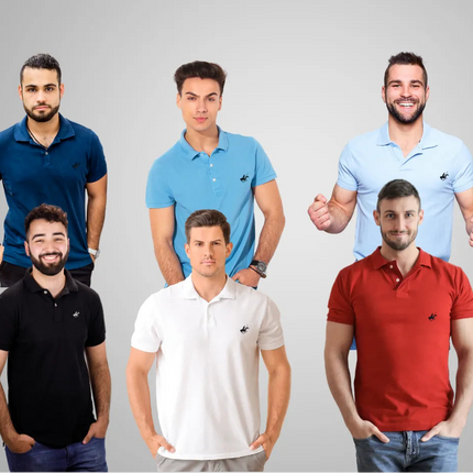 Men's 6 Pack 100% Cotton Pacific Tees Assorted Colors - PremiumBrandGoods
