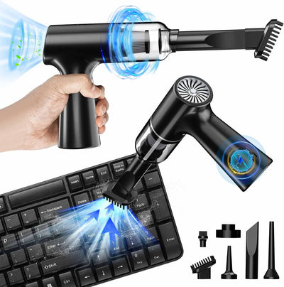 IFTHFOUR Computer Vacuum Cleaner-Compressed Air Duster-Air Blower Powerful 4-in-1-Electric Air Dusters-Replace Compressed Air Cans for PC, Computer, Car -Vacuum Keyboard Cleaner - PremiumBrandGoods