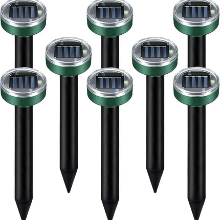 Ultrasonic Mole Repellent Solar Powered 8 Pack, Gopher Repellent, Vole Repellent Mole Repellent for Lawn Garden Yard Waterproof Get Rid of Moles Voles Gophers Rats Rodents - PremiumBrandGoods