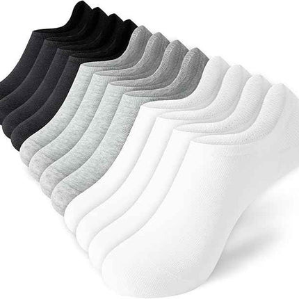 Women's No Show Socks Non-Slip Low Cut Multi Pack
