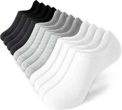 Women's No Show Socks Non-Slip Low Cut Multi Pack