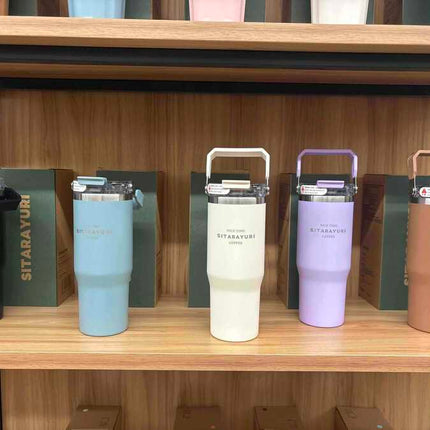Double Drink Portable Thermos Cup 900ML - PremiumBrandGoods