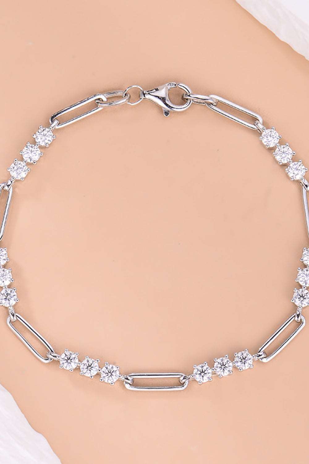 1.8 Carat Moissanite 925 Sterling Silver Bracelet