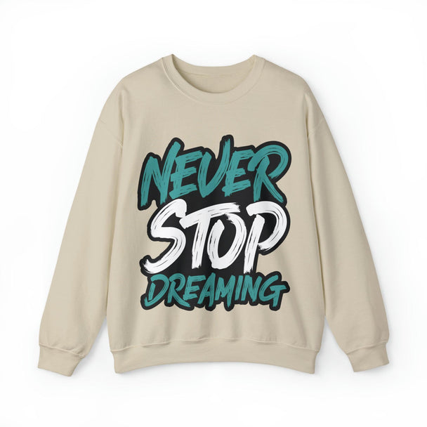 Never Stop Dreaming Unisex Heavy Blend™ Crewneck Sweatshirt - PremiumBrandGoods