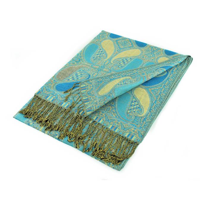 Large Paisley Pashmina Shawl Scarf - Luxurious, Soft, and Versatile Wrap (A18)