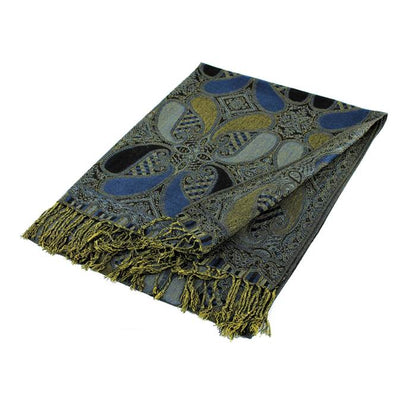 Large Paisley Pashmina Shawl Scarf - Luxurious, Soft, and Versatile Wrap (A18)