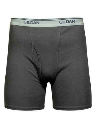 Gildan G1162OPP Men's Boxer Briefs 9-Pack Size 3XL Charcoal Cotton Moisture Wicking