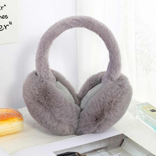 2 Pack Women's Large Plush Earmuffs Cozy Warm Soft Over Ear Assorted - PremiumBrandGoods