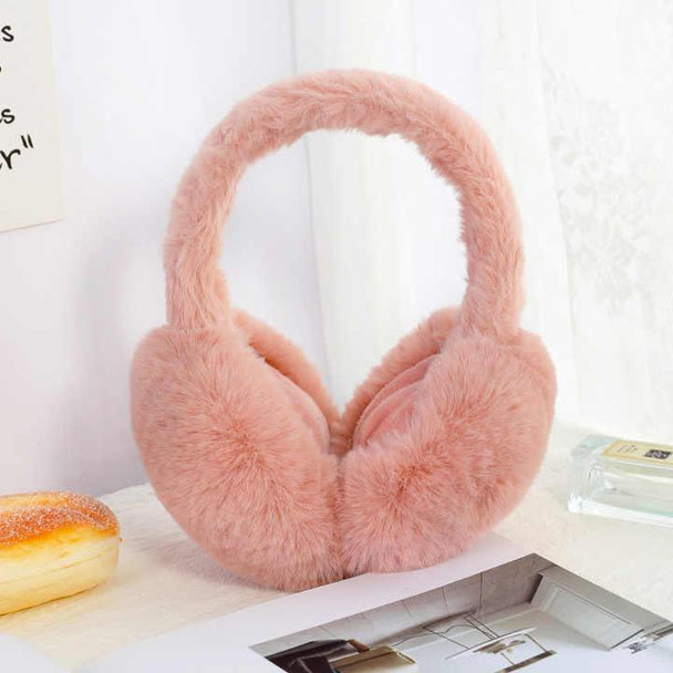 2 Pack Women's Large Plush Earmuffs Cozy Warm Soft Over Ear Assorted - PremiumBrandGoods