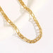 Stylish Cuban Link Chain Stainless Steel Gold Plated Necklace - PremiumBrandGoods