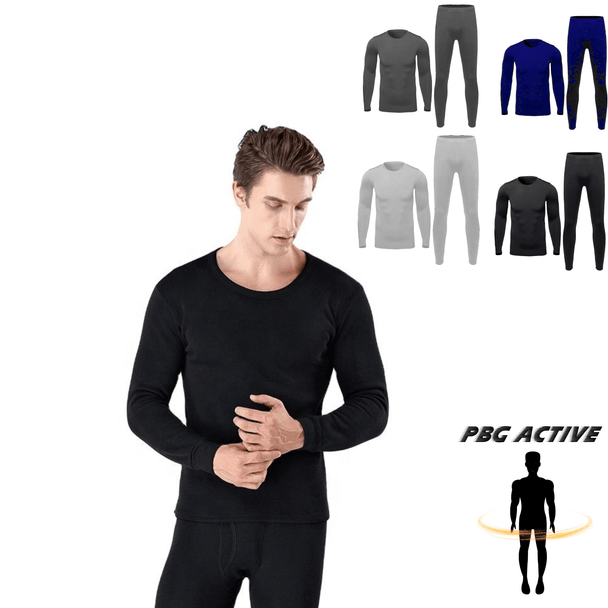 Men's 2-Piece Cotton Thermal Set with Shirt & Pants - PremiumBrandGoods