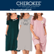 3 Pack Assorted Cherokee Women's super soft Nightgowns cozy Crew neck Loungewear - PremiumBrandGoods