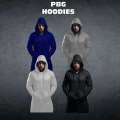 PBG Zip Up Hoodie Sweatshirts 2 Pair Assorted Big Pockets S-XL - PremiumBrandGoods