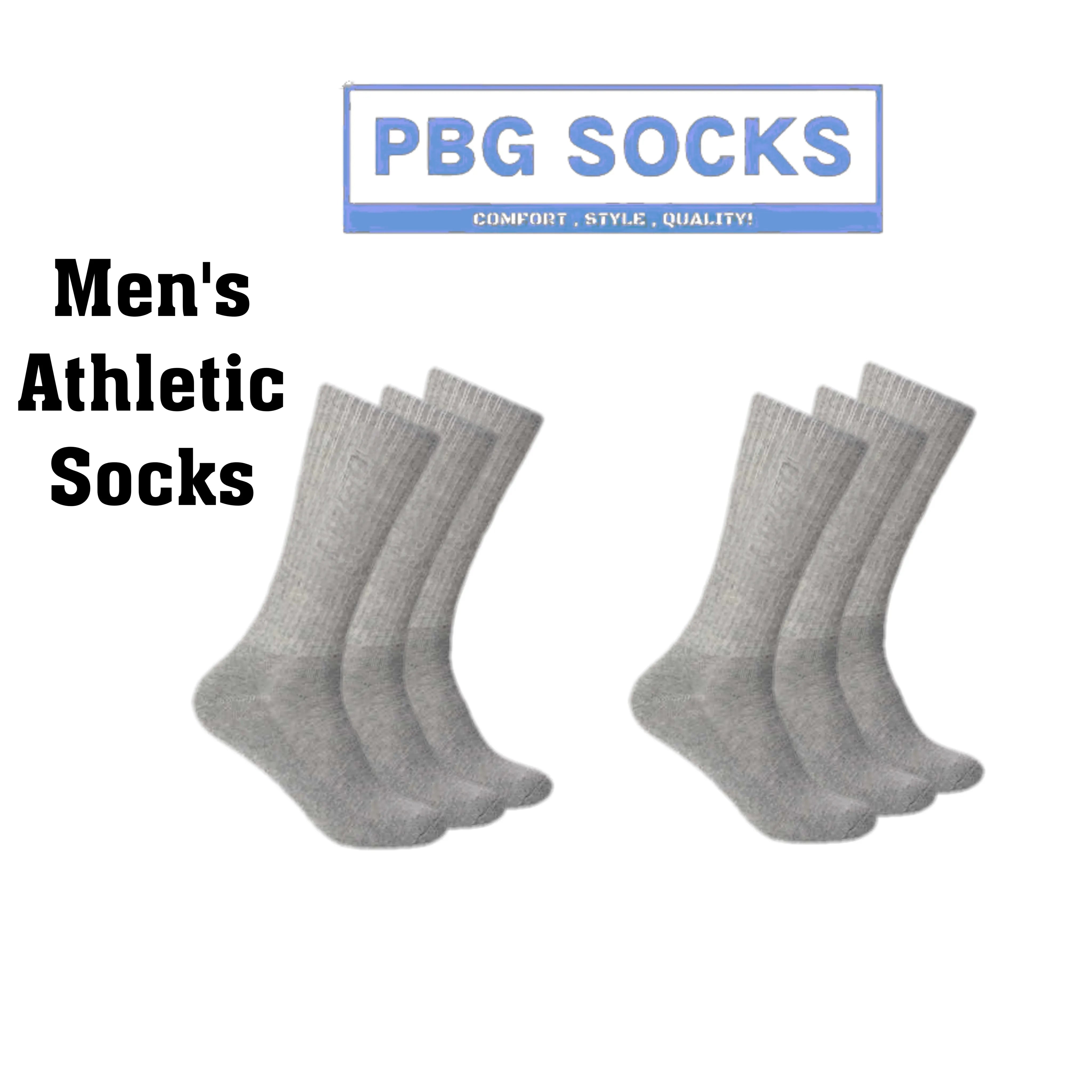 Men's Active Athlete Crew Socks 9-11 ,10-13 - PremiumBrandGoods