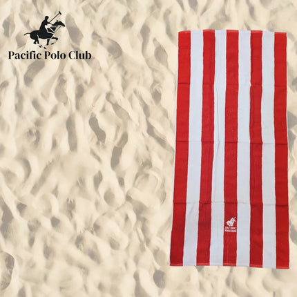 PBG Polo Striped  100% Cotton Full Size Every Day Towels 6 Pack - PremiumBrandGoods