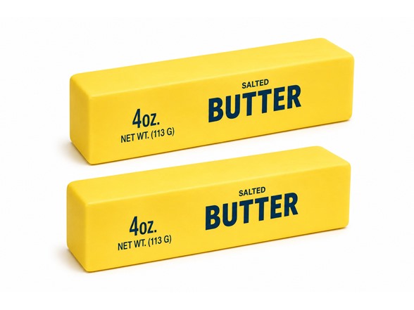 2-Pack Sensory Squishy Butter Stick Fidget Toys for Stress Relief