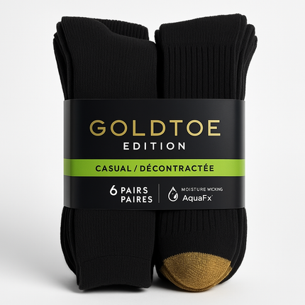 Black Goldtoe socks package - main view