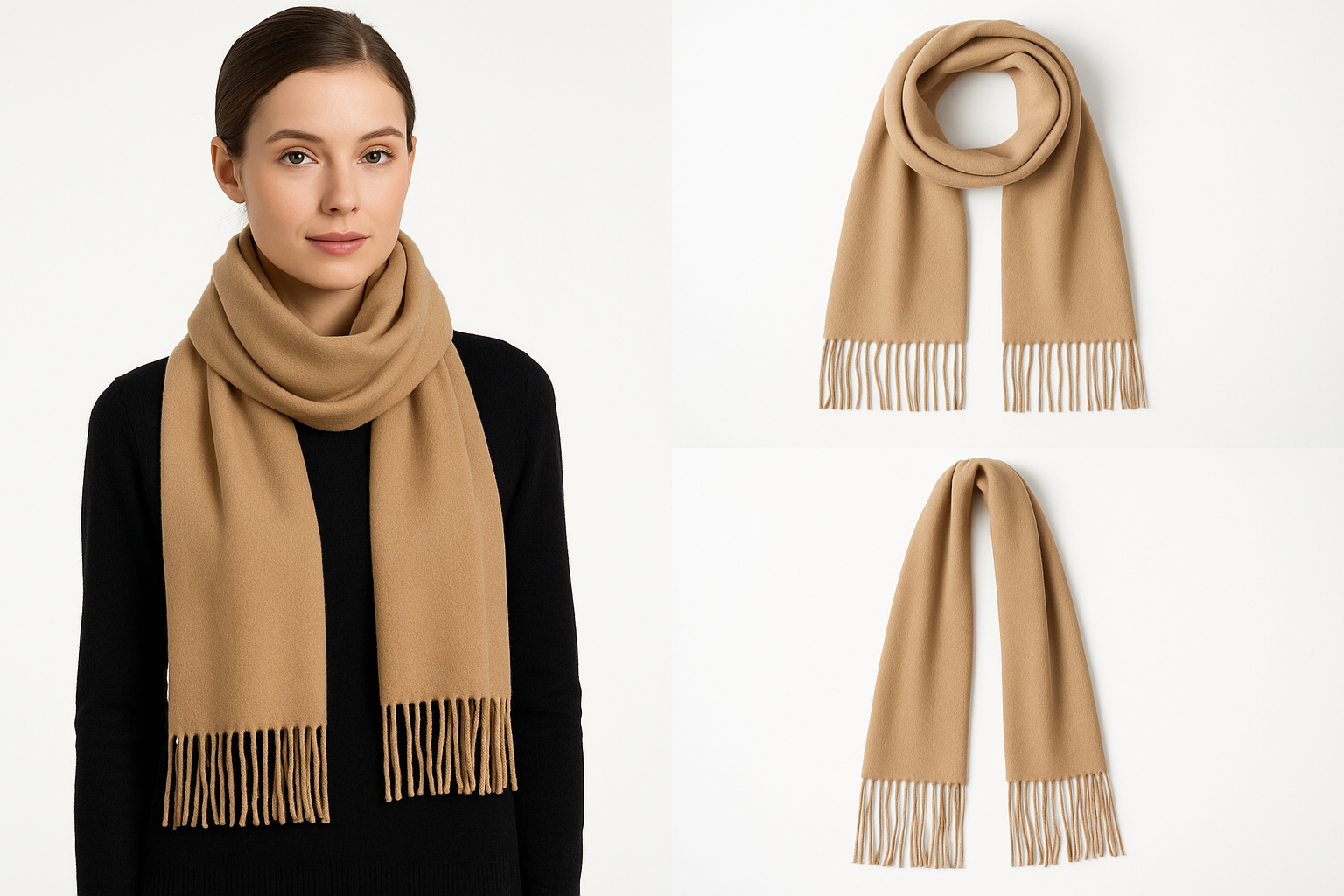Camel Beige Scarf