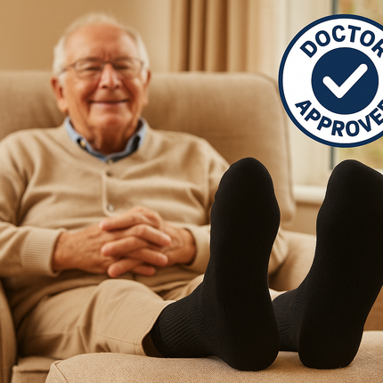 Comfortable Living - Black Socks