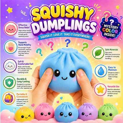 Squishy Dumplings Sensory Toys Value-Packs Random