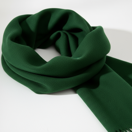 Forest Green Cashmere Texture Detail