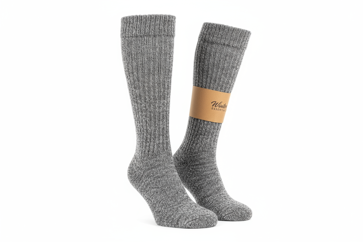 Gray Over-the-Calf Socks