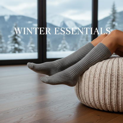 Gray socks mountain lodge