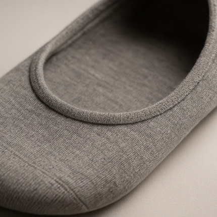 Grey socks close-up