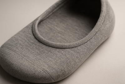 Grey socks close-up