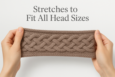 Women's Cable Knit Fuzzy Lined Winter Headbands Assorted 3 Pack - PremiumBrandGoods