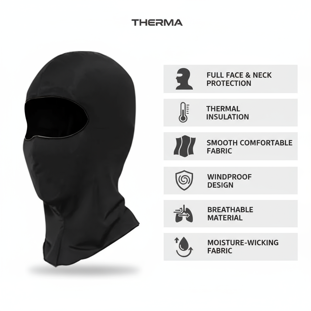Winter Face Mask Balaclava 3-Pack - Thermal Smooth Fabric Full Coverage - PremiumBrandGoods