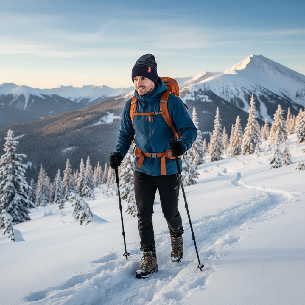 Men's Winter Knit Hat 3-Pack - Striped Beanie with Faux Fur Lining - PremiumBrandGoods