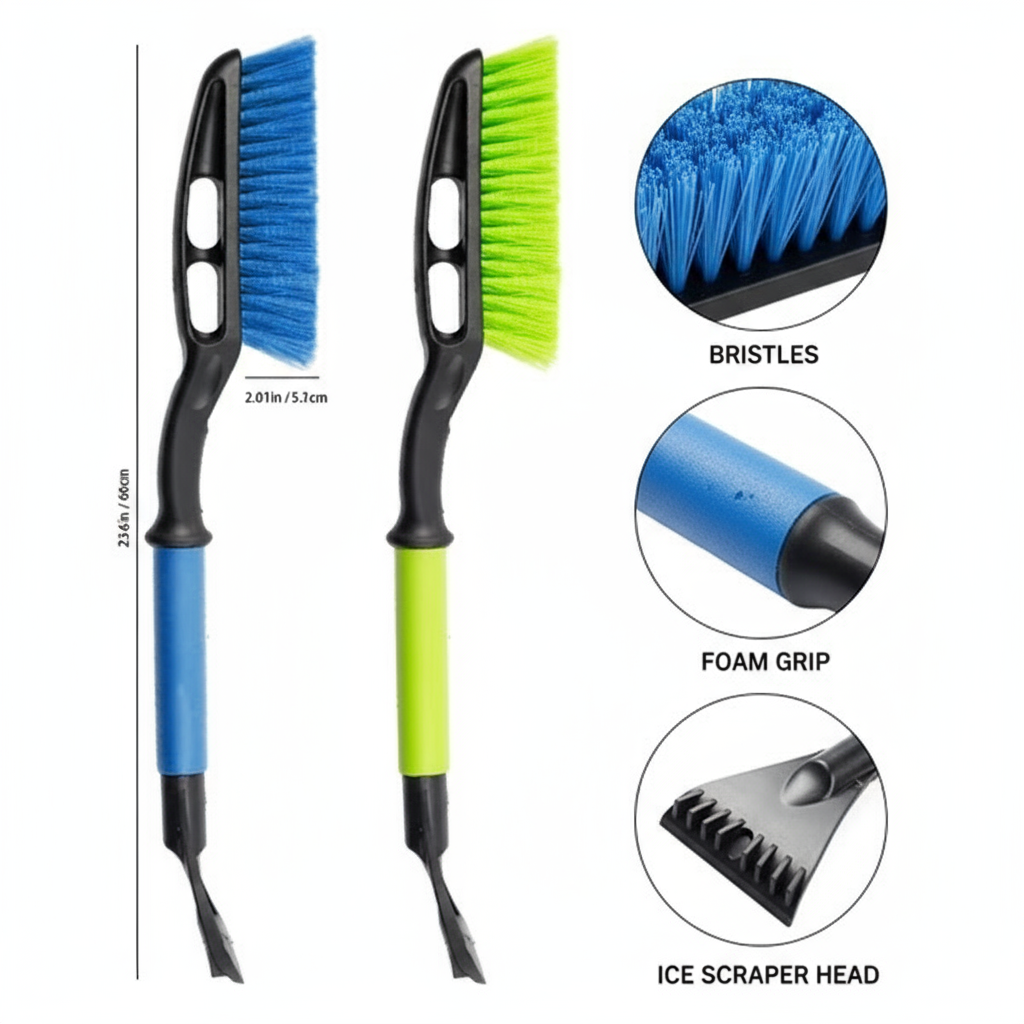 Extendable Snow Brush & Ice Scraper - 23.6 Inch Winter Car Tool - PremiumBrandGoods