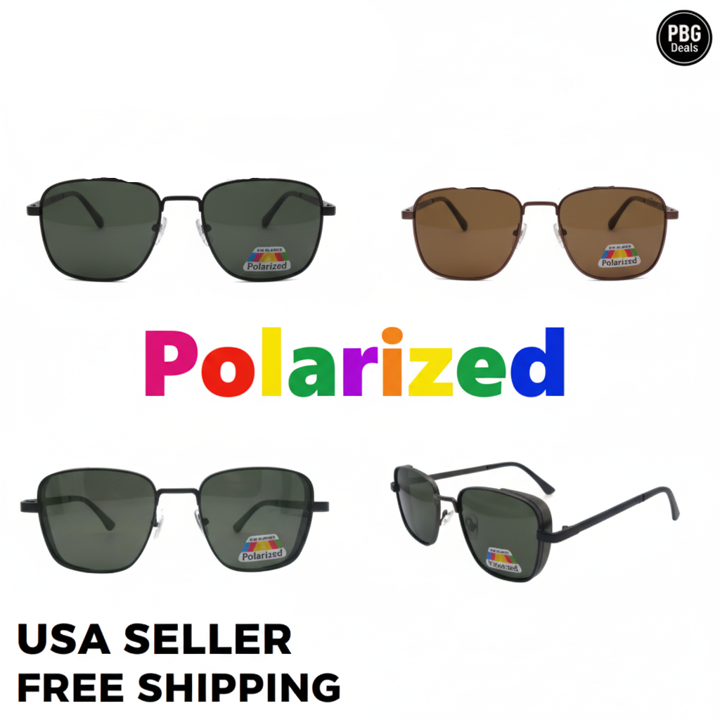 Polarized Unisex Sunglasses Assorted 2-Pack - Premium UV400 Protection