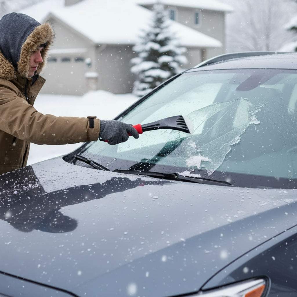 Snow Brush & Ice Scraper 2-Pack - 11 Inch Winter Car Tool - PremiumBrandGoods