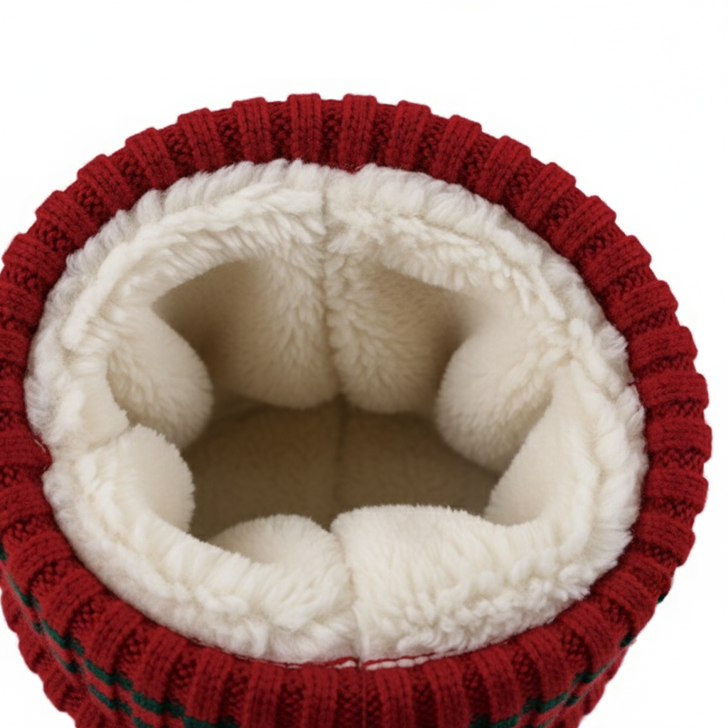 Women's Fashion Winter Hat 2-Pack Ribbed Knit with Faux Fur Lining - PremiumBrandGoods