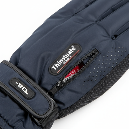 Women's Winter Ski Gloves 2-Pack - Zipper Pocket & Anti-Slip Grip - PremiumBrandGoods