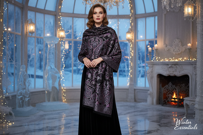 Large Paisley Pashmina Shawl Premium Soft Wrap Scarf 28"x78" Winter Essentials