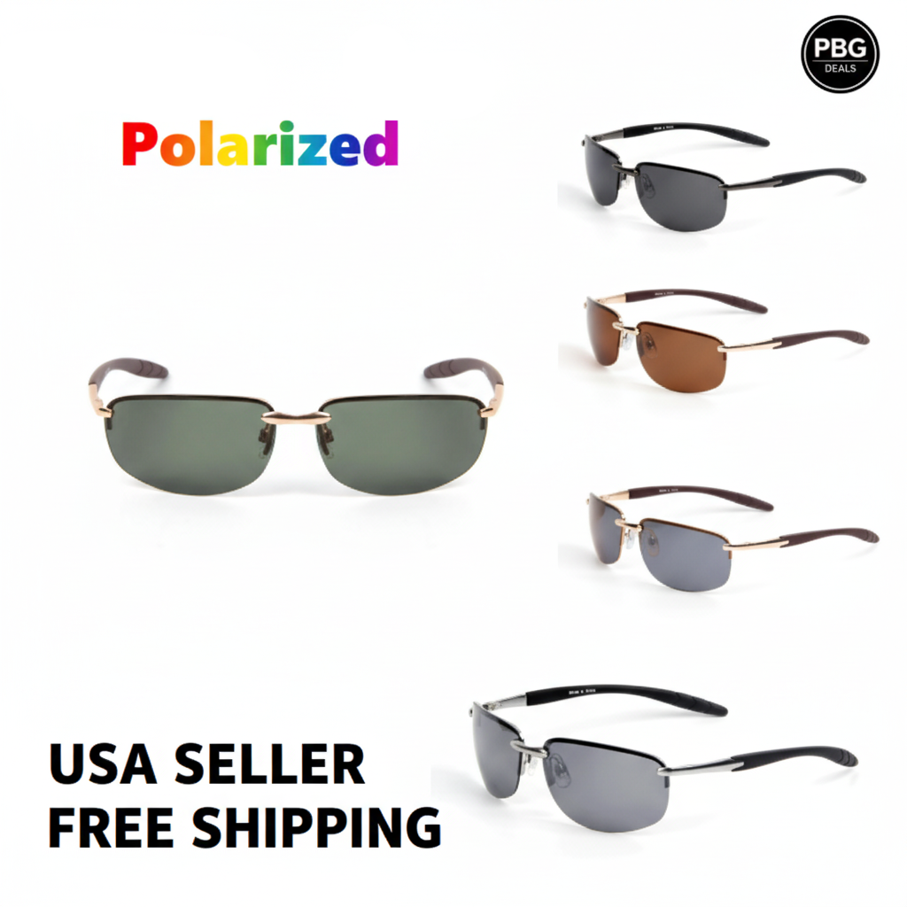 Polarized Unisex Sunglasses Assorted 2-Pack - Premium UV400 Protection