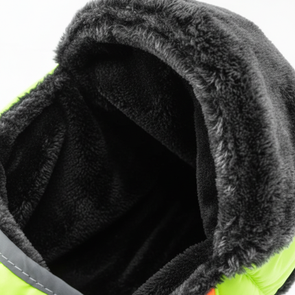 High-Visibility Balaclava Extra Warm Furry Fleece Winter Face Mask for Work Safety