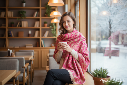 Large Paisley Pashmina Shawl Premium Soft Wrap Scarf 28"x78" Winter Essentials