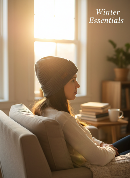 Thermal Winter Beanie Hat Plush Fleece Lined Ribbed Knit Hat Unisex NYC Style