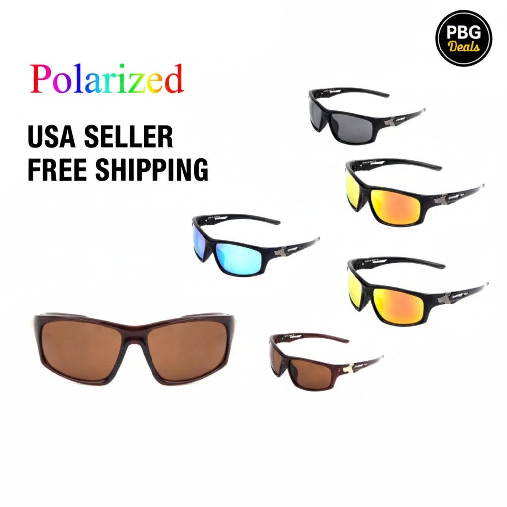 Polarized Unisex Sunglasses Assorted 2-Pack - Premium UV400 Protection