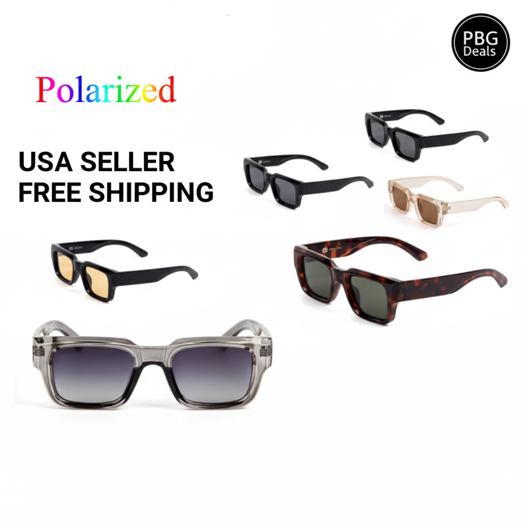 Polarized Unisex Sunglasses Assorted 2-Pack - Premium UV400 Protection