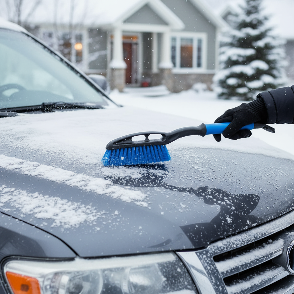 Extendable Snow Brush & Ice Scraper - 23.6 Inch Winter Car Tool - PremiumBrandGoods