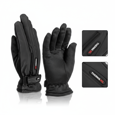 Winter Ski Gloves - Waterproof with Zipper Pocket & Anti-Slip Grip - PremiumBrandGoods