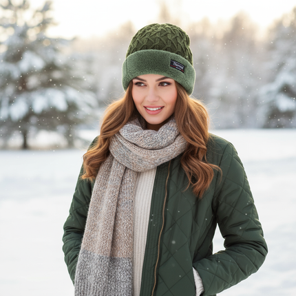 Thermal Fur-Lined Beanie Hats - 3 Pack Assorted Colors - PremiumBrandGoods
