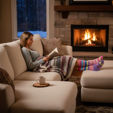 Lifestyle Fireplace Scene