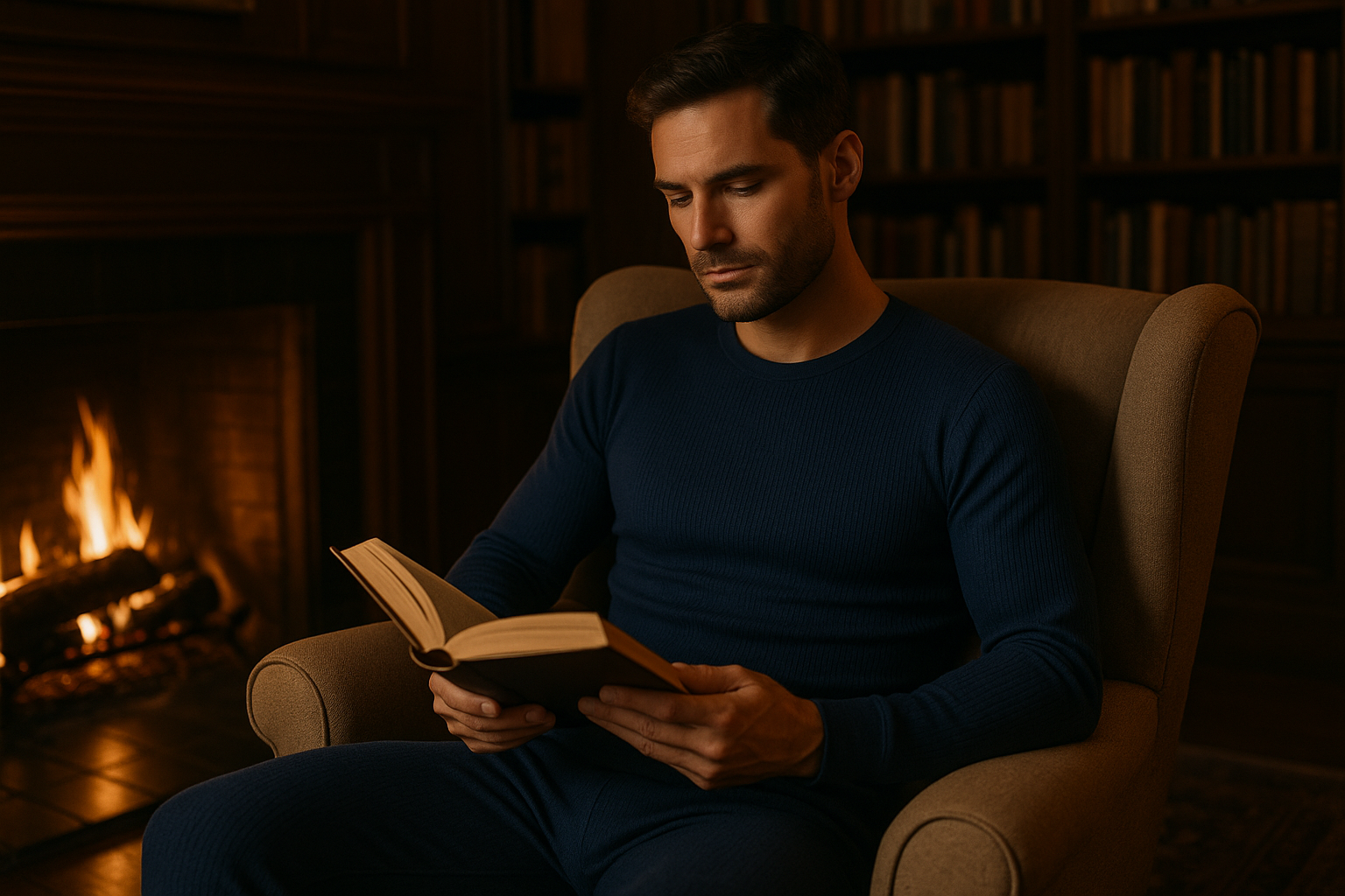 Lifestyle - Fireside Reading