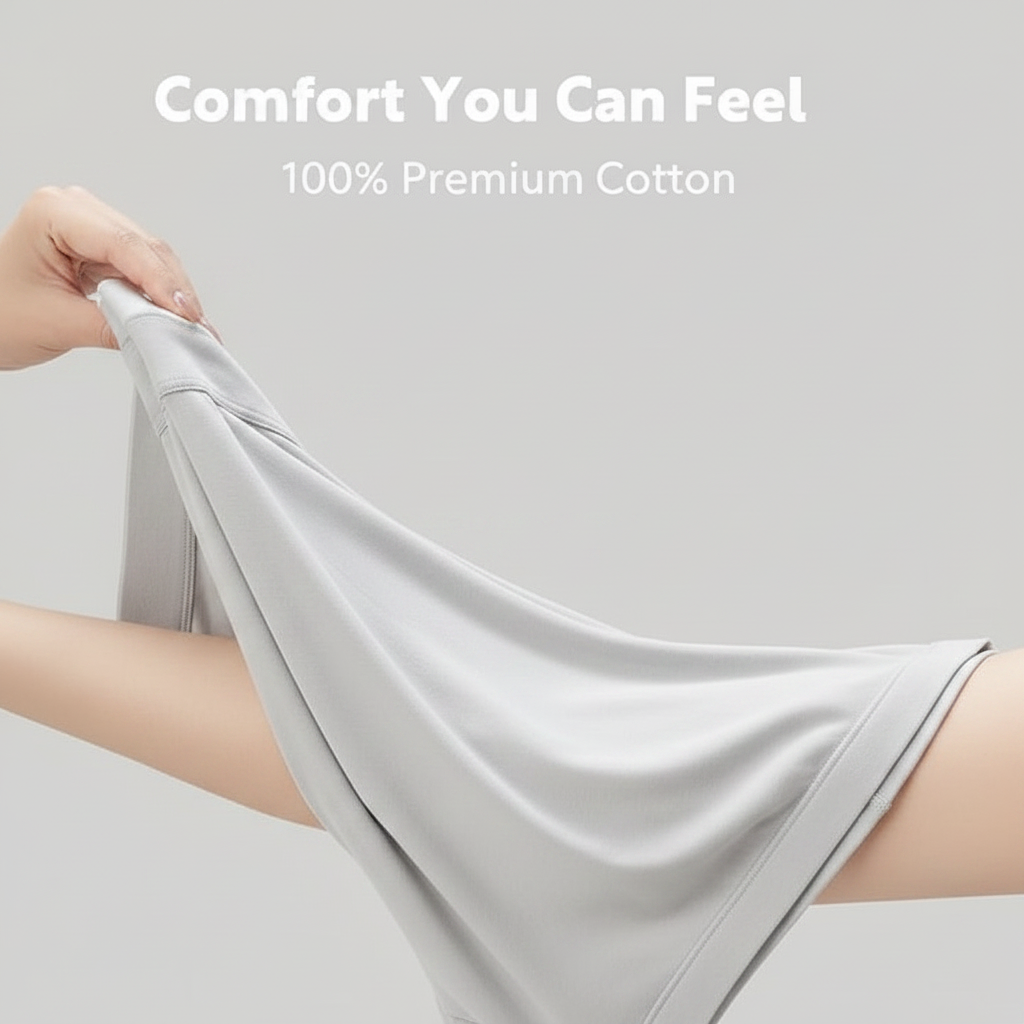 Light Grey Cotton Stretch Shot